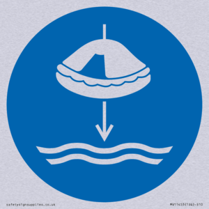Mandatory: Lower liferaft to the water in launch sequence
